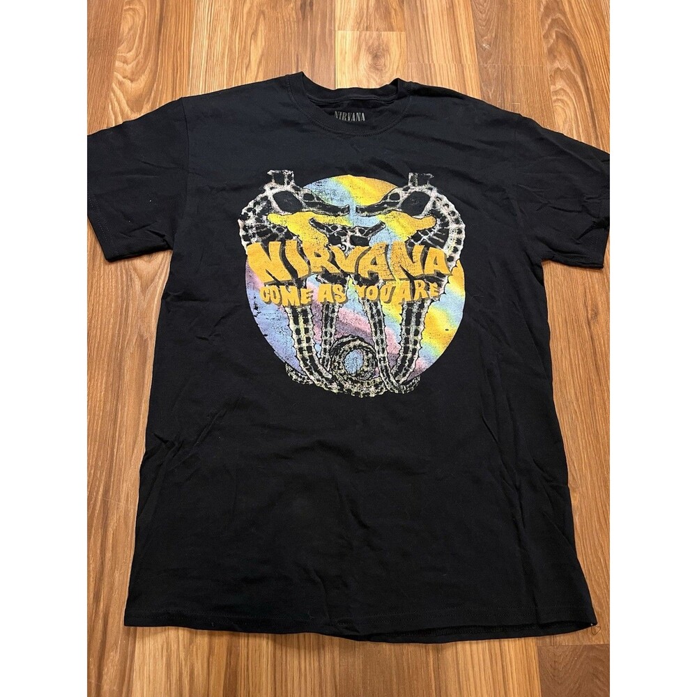 Nirvana Come As You Are Seahorses T-Shirt Officially Licensed M Cobain